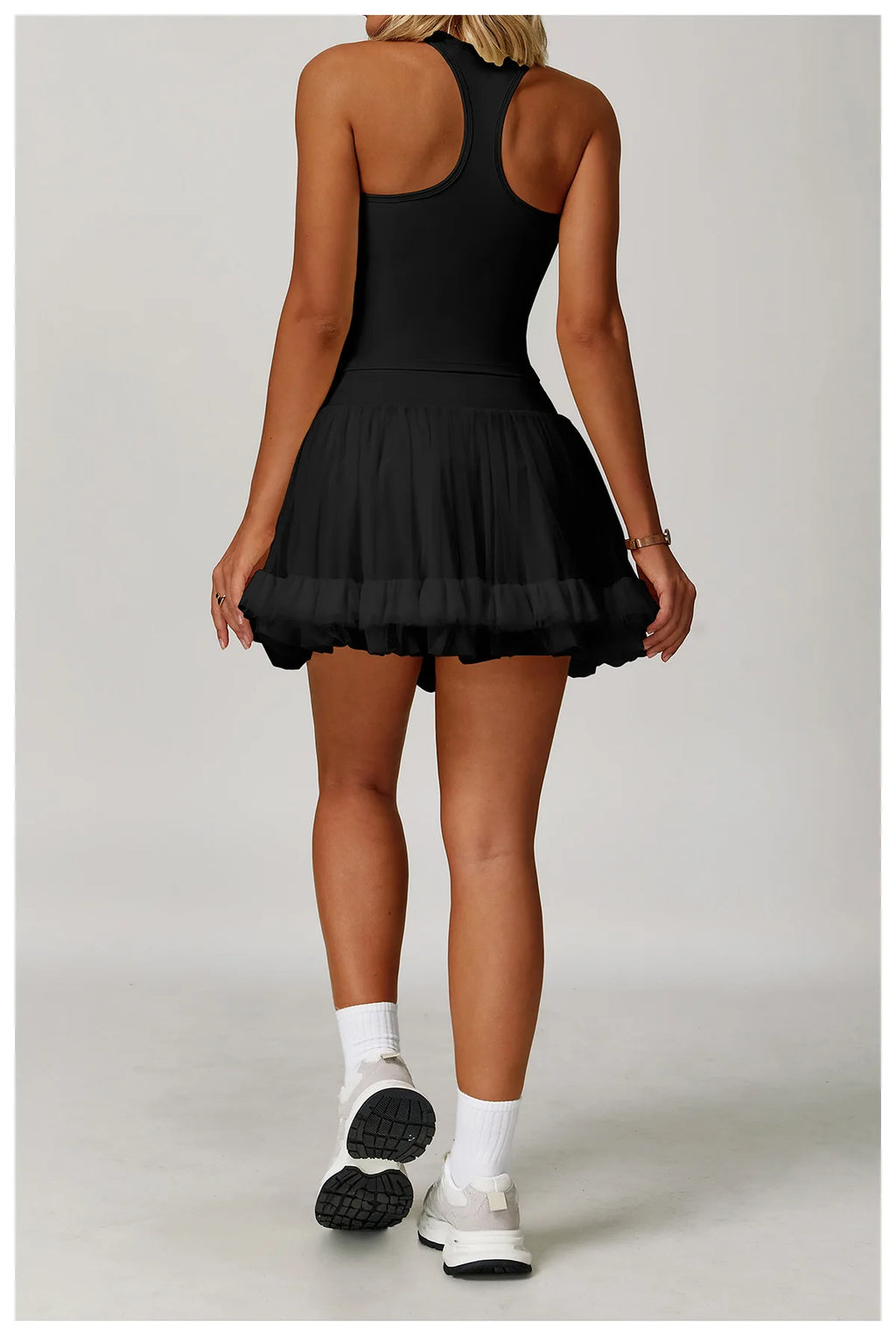 2 Pieces Yoga Suit Naked Feel Gym Set Women Sportswear Workout Clothes High Waist Yoga Short Skirt Fitness Leggings Sports Bra