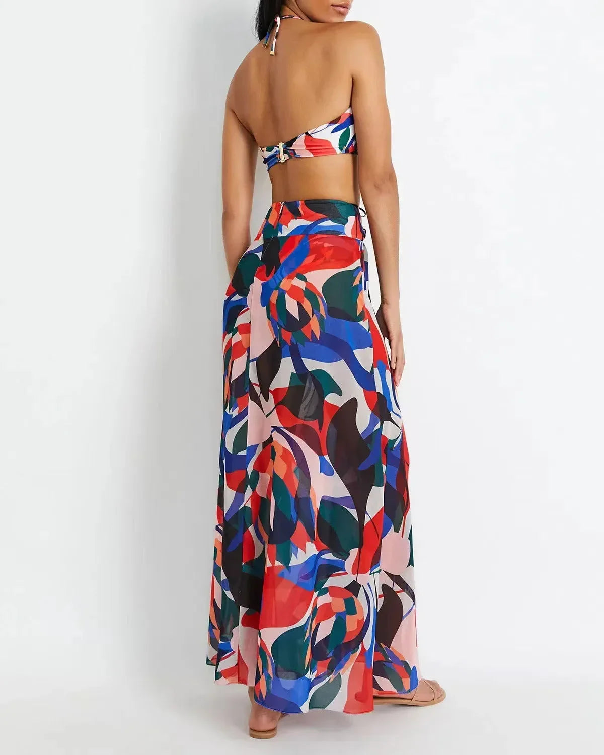 Women's Resort Bikini & Skirt Set LUXLIFE BRANDS