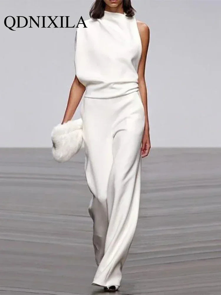 LUX Designer Wide Leg Jumpsuit