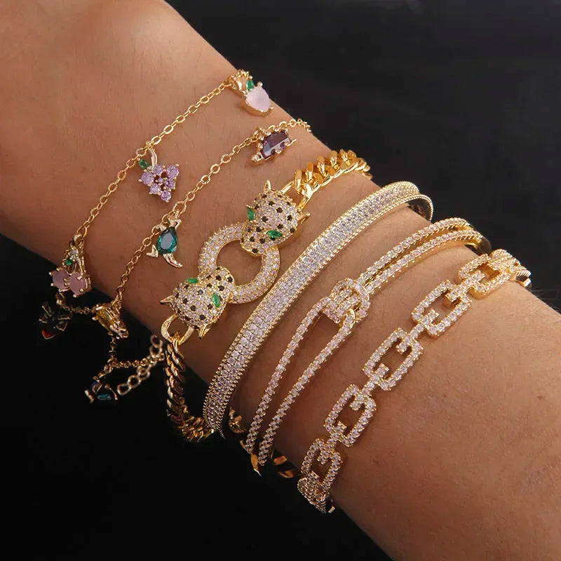 LUX Charm Bracelet 14K Gold - Create Your Look LUXLIFE BRANDS