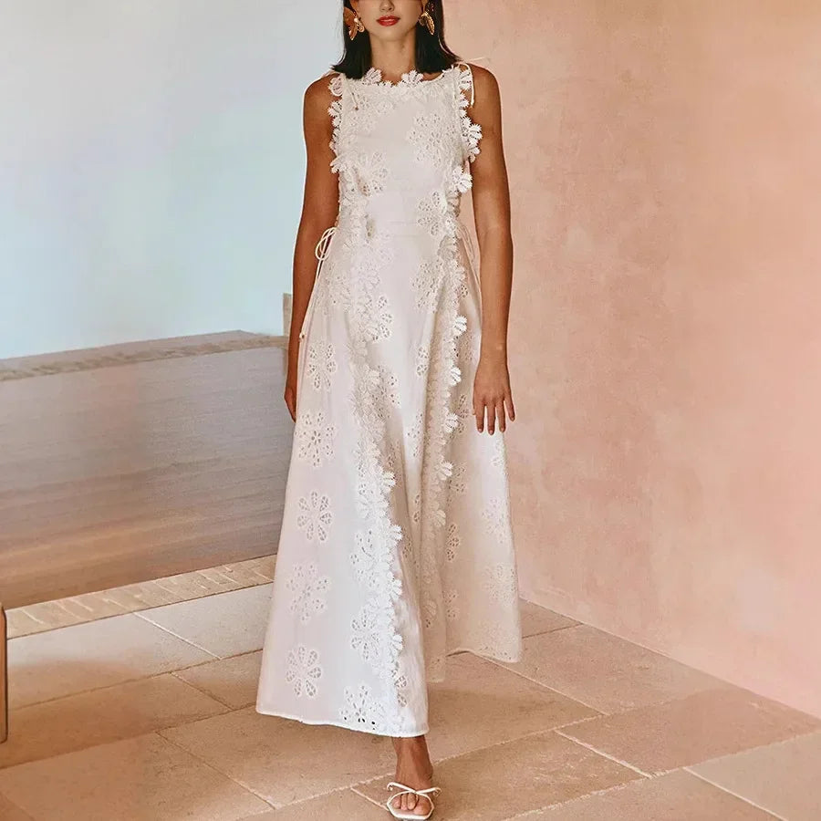 Lilly Lace Embroidered Sun Dress