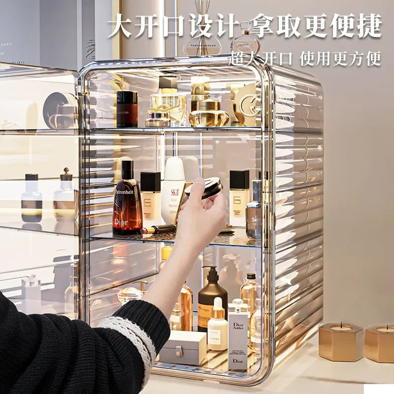 Transparent Cosmetic Box Makeup Jewelry Drawer Multifunctional Organizer Home Storage Box Light Luxury Cosmetic Organizer Luxlife Brands