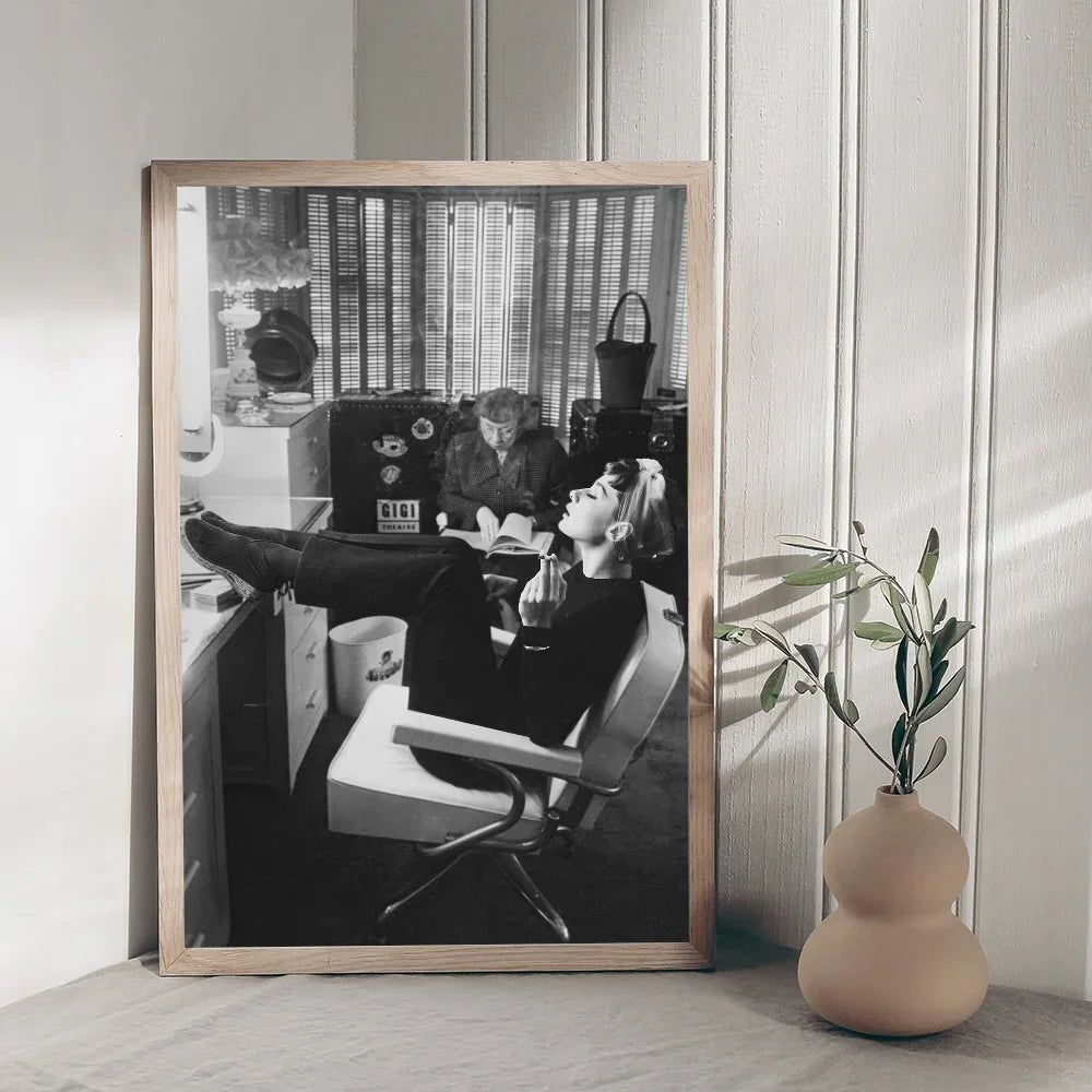 Audrey Hepburn Classic Anime Poster Waterproof Paper Sticker Coffee House Bar Room Wall Decor