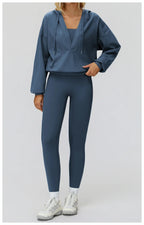 Women Loose Yoga Long Sleeve Gym Fitness Sweatshirt Workout Sports Top Female Running Push Up Sports Shirts Outdoor Long Sleeve Luxlife Brands