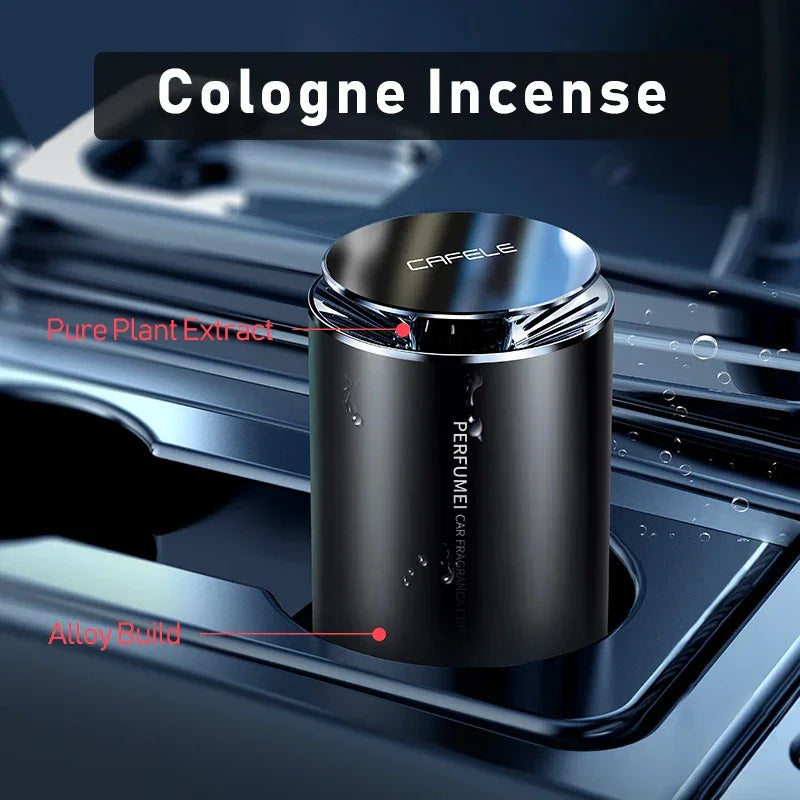 CAFELE Car Air Freshener Luxury Car Fragrance Aromatherapy With Perfume And  Solid Balm Contains Activated Carbon Car Flavoring