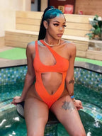 Cut Out Bathing Suit One Piece Swimsuit Sexy Monokini Thong Swimwear Woman 2025 New Bodysuit Swim Bathers Beachwear Maillot Luxlife Brands