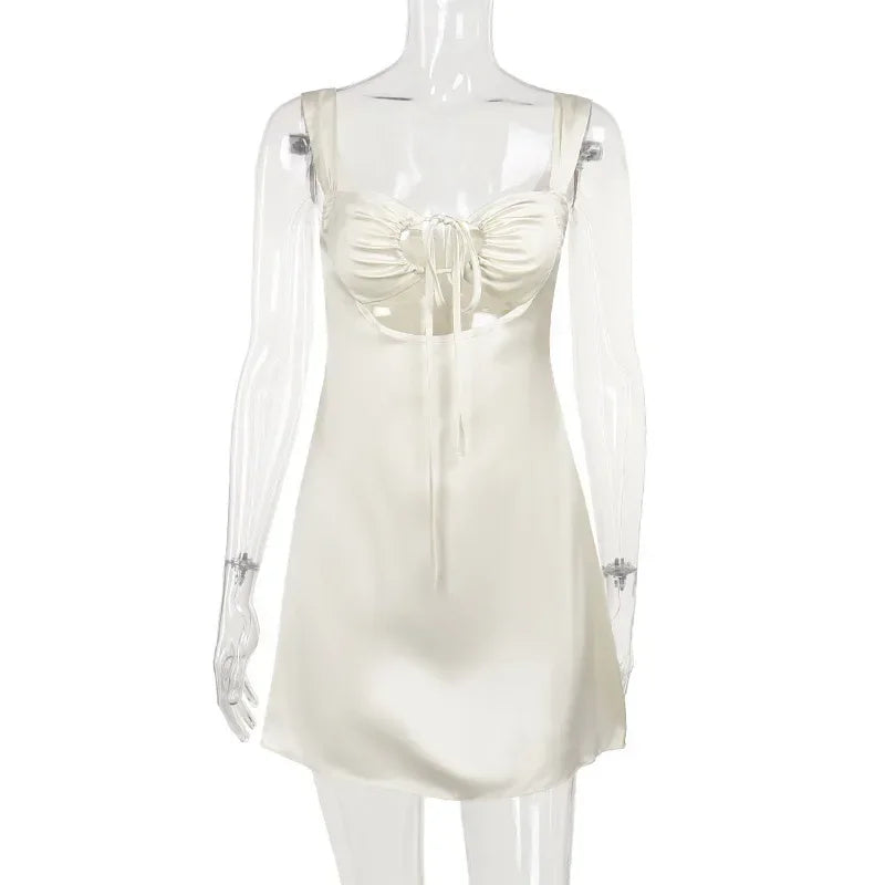 Resort Satin Mini Party Dress