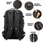 17.3 Inch 2 in 1 Backpack Bag 60L Carry On Travel Bag Luxlife Brands