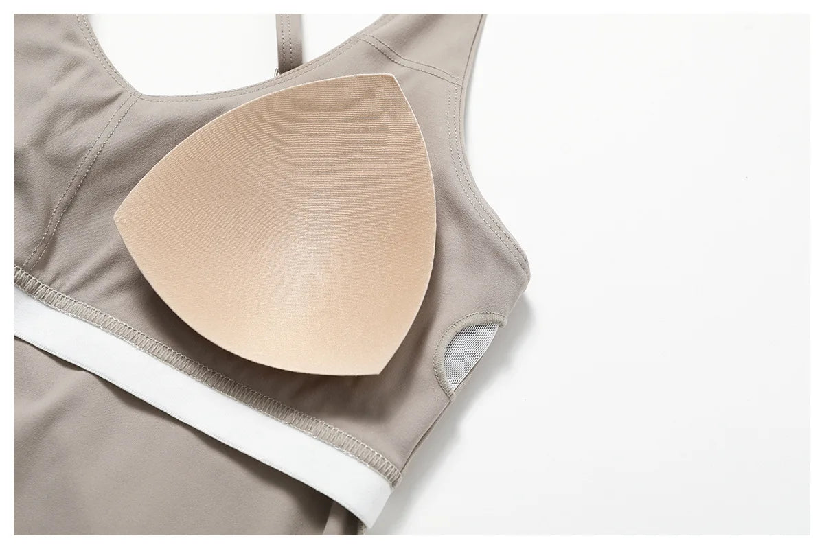 Hearuisavy 2-Piece Yoga Sets Sports Suit Women Fitness Tracksuit Running Workout Shirt Yoga Clothing Quick-Drying Gym Set Women