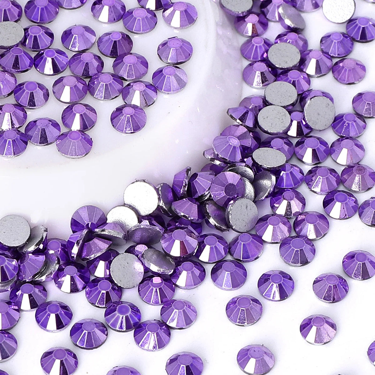SS6-SS30 Top Quality Metallic Non-Hotfix Flatback Glass Rhinestones