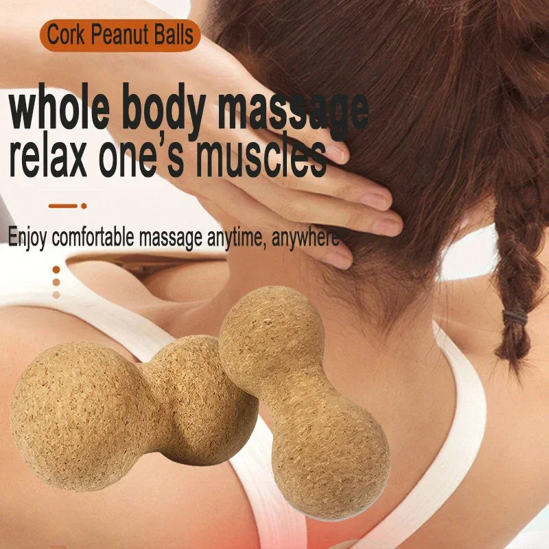 Cork Pilates Peanut Massage Ball