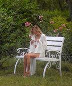 White Bell Sleeve Lace Top + Skirt Set Luxlife Brands