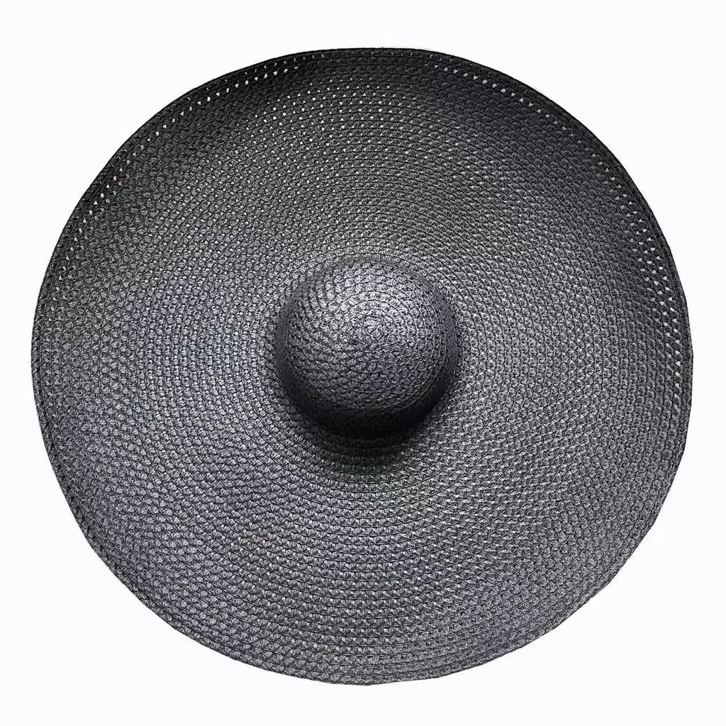 70cm Oversized Wide Brim Sun Hat Travel Large UV Protection Beach Straw Hats Women's Summer Floppy Foldable Chapeaux Wholesale