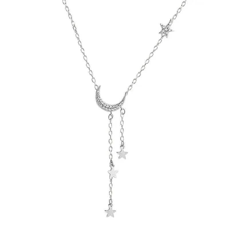 Dazzling Star & Moon Necklace LUXLIFE BRANDS