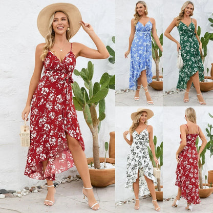 2024 Woman Long Dresses Summer Outdoor Cover-Ups Open Back V Neck Clothing New Beach Push Up High Waisted Bathing Suits Swimwear LUXLIFE BRANDS