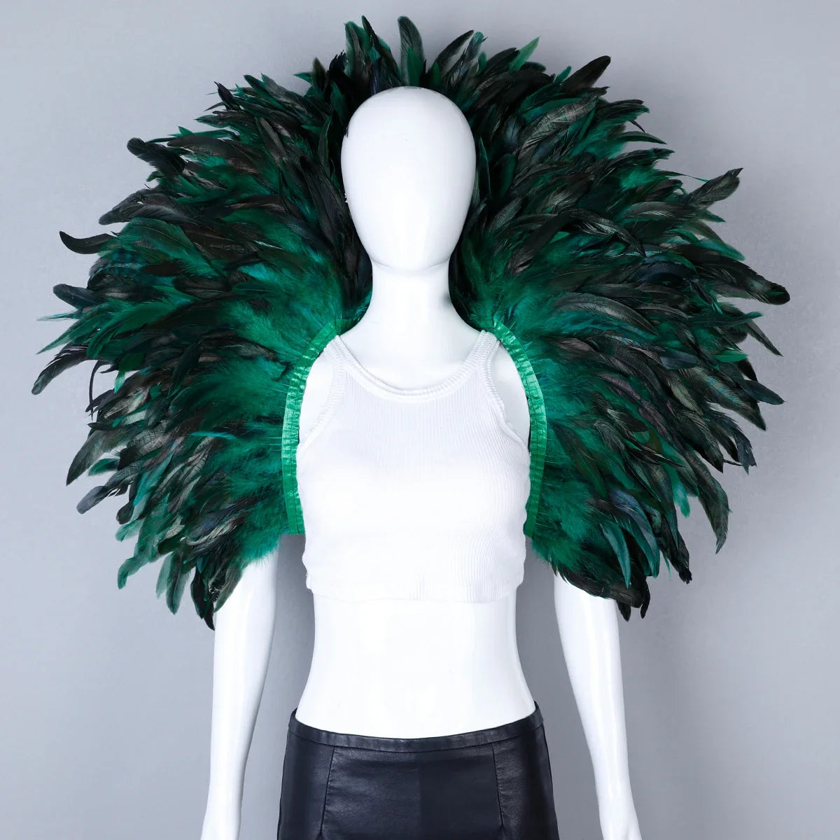 Festival Carnival Feather Shoulder Shawl