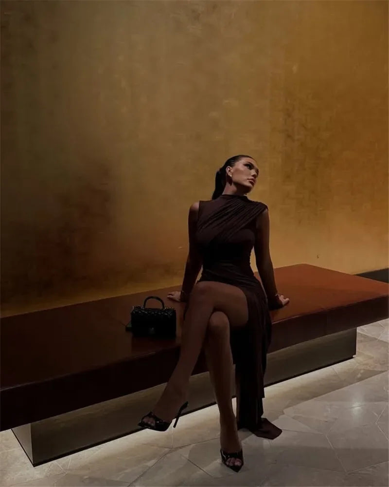 Melissa Draped & Ruched Mini Dress