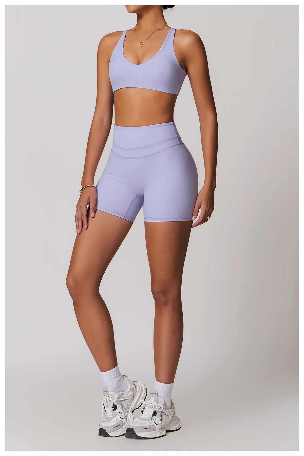 Hearuisavy 2-Piece Yoga Sets Sports Suit Women Fitness Tracksuit Running Workout Shirt Yoga Clothing Quick-Drying Gym Set Women