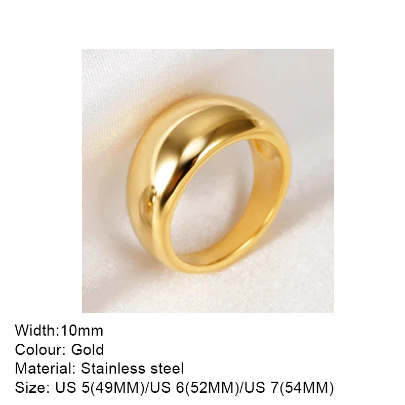 Fashion Ring 316L Stainless Steel Ring Anillo Ringen Mujer Women Rings Bague Couple Matching Jewlery Fashion Gifts Do not fade Luxlife Brands