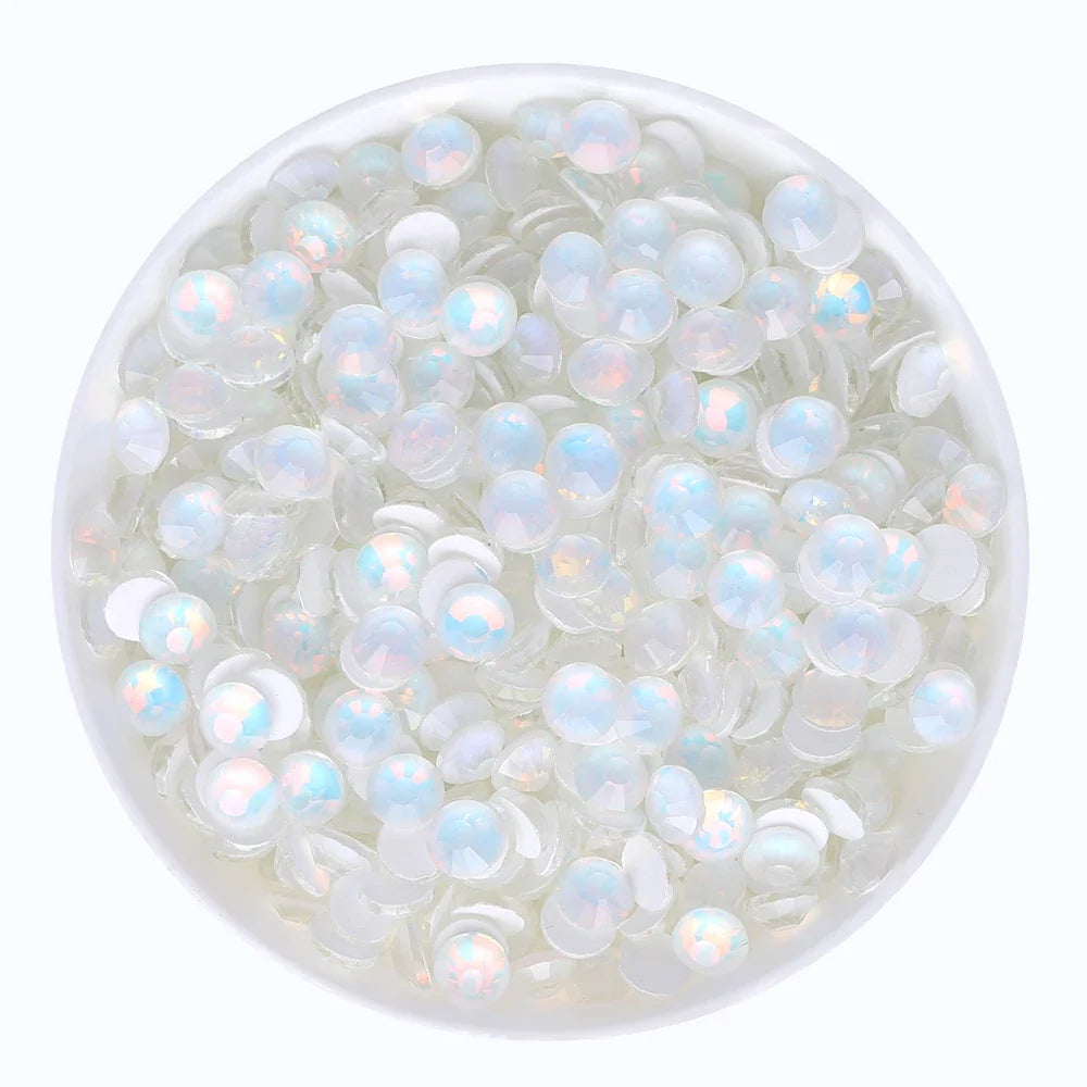 SS6-SS30 Mocha Opal Coral Reef Flatback Glass Non-Hotfix Rhinestones