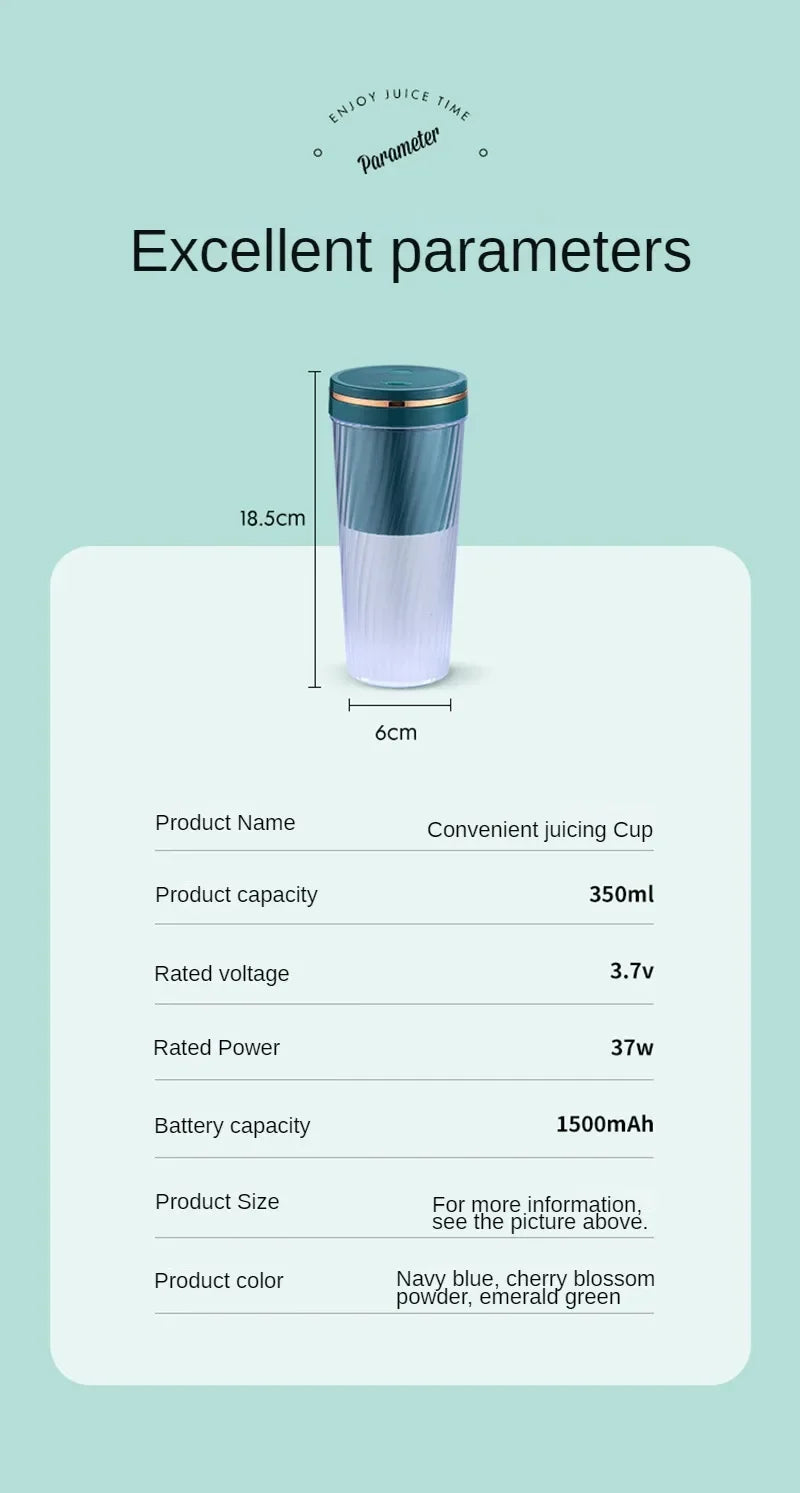 Tutti Fruity Travel Smoothie Blender With USB