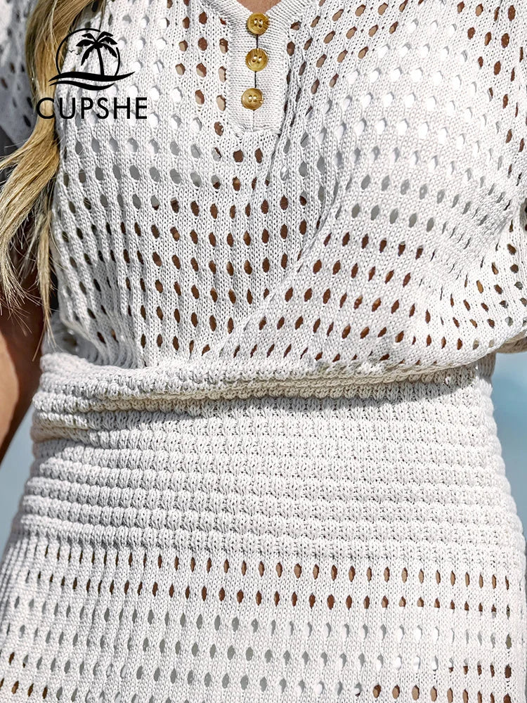 Crochet Bikini Swim Cover Up LUXLIFE BRANDS