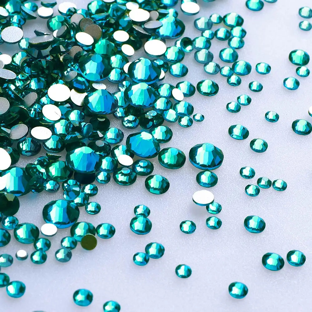1440PCS SS3-SS20 Mix Size Non-Hotfix Glass FlatBack Rhinestones