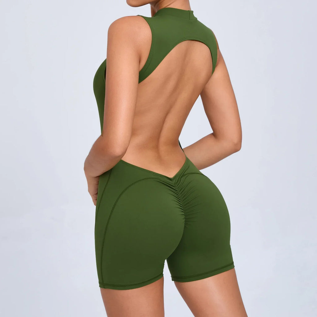Open Back Yoga Jumpsuit