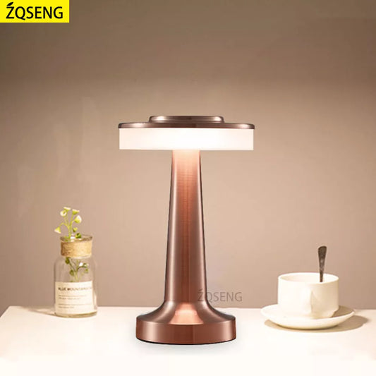 Retro Bar Table Lamp Led Rechargeable Desk Light Room Decor Lampe Camping Luces Bedroom Coffee Decoration Chambre Night Lights LUXLIFE BRANDS