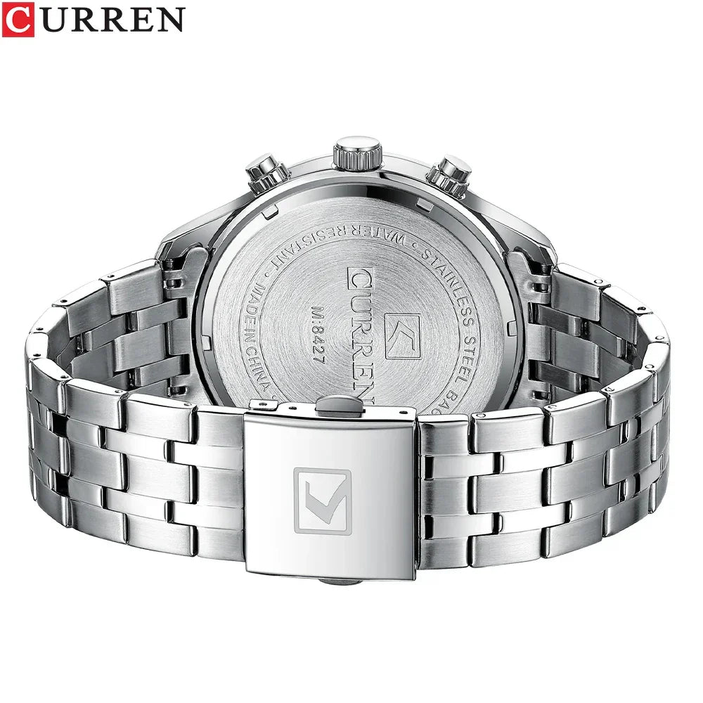 Men’s Chronograph Wristwatch with Auto Date LUXLIFE BRANDS