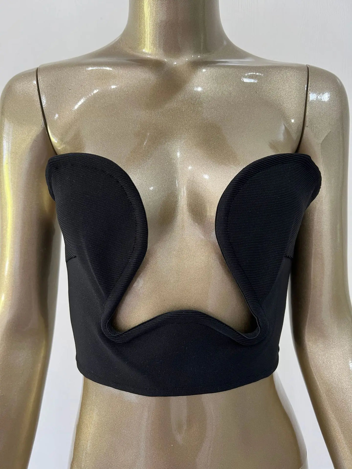 Sweetheart Neck Bandage Crop Top