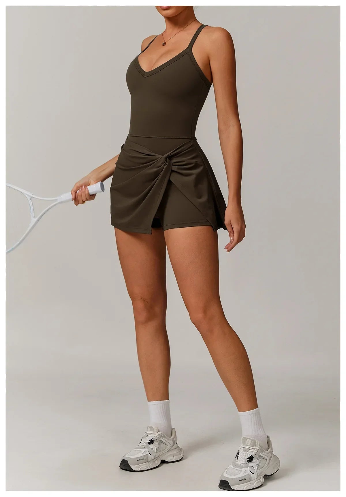 Tennis Crossback Push Up Dress Luxlife Brands