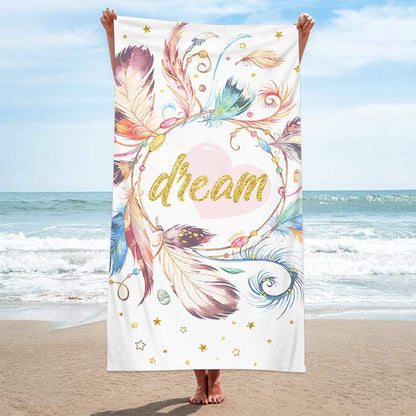 Thickened Large New Beauty Sandy Bath Towel No Sand Free Surf Poncho Bath Summer Swimming Fitness Yoga Flower Square Beach Towel