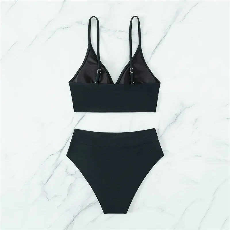 Maria High Waist Bikini LUXLIFE BRANDS