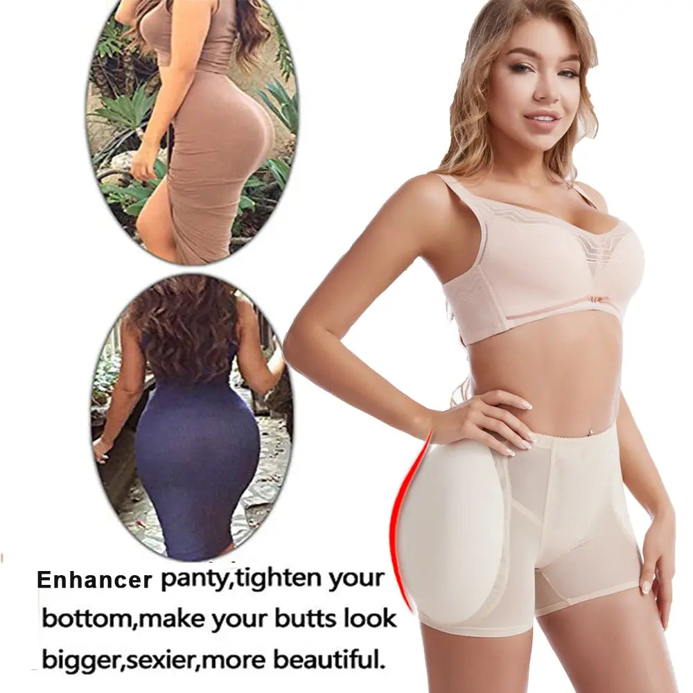 SEXYWG Butt Lifter Panties Women Hip Enhancer with Pads Sexy Body Shaper Push Up Panties Hip Shapewear Pad Panties