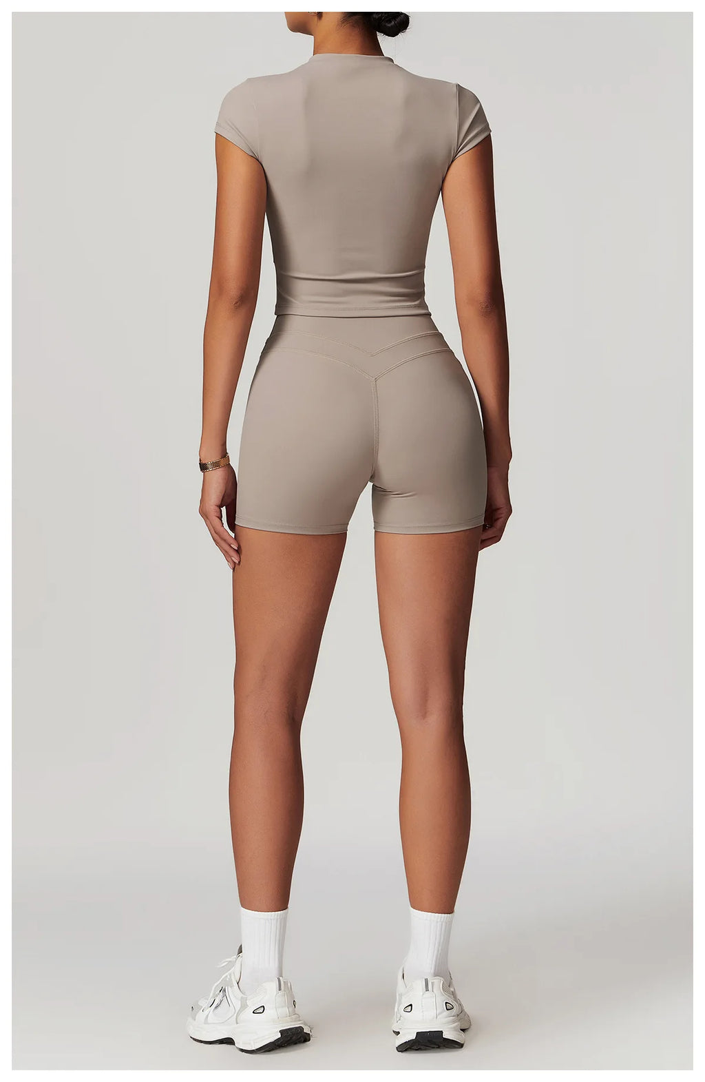 Hearuisavy 2-Piece Yoga Sets Sports Suit Women Fitness Tracksuit Running Workout Shirt Yoga Clothing Quick-Drying Gym Set Women