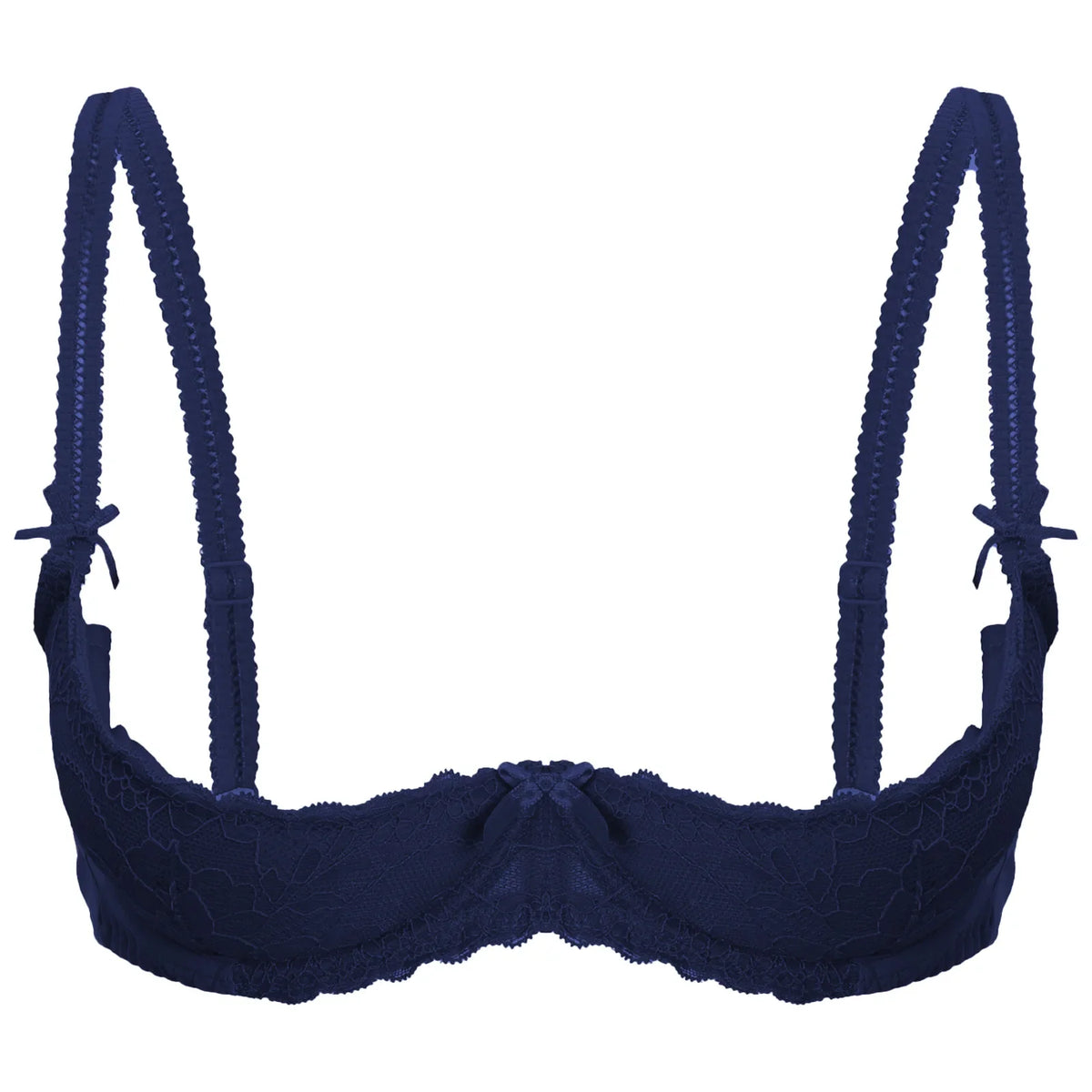 Lace Underwire Half-Cup Push-Up Bra