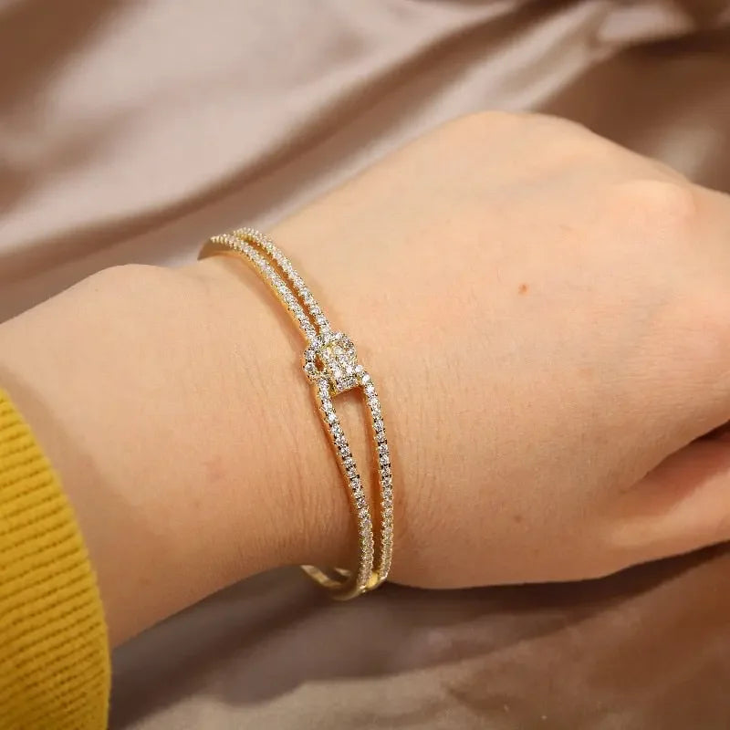 LUX 14K Designer Adjustable Bracelet
