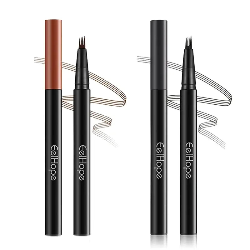 2color Four Claw Eyebrow Pencil Embellishing Eyebrow Shape Delicate Easy To Use Non-smudging Natural Shaping Eyebrow Pencil