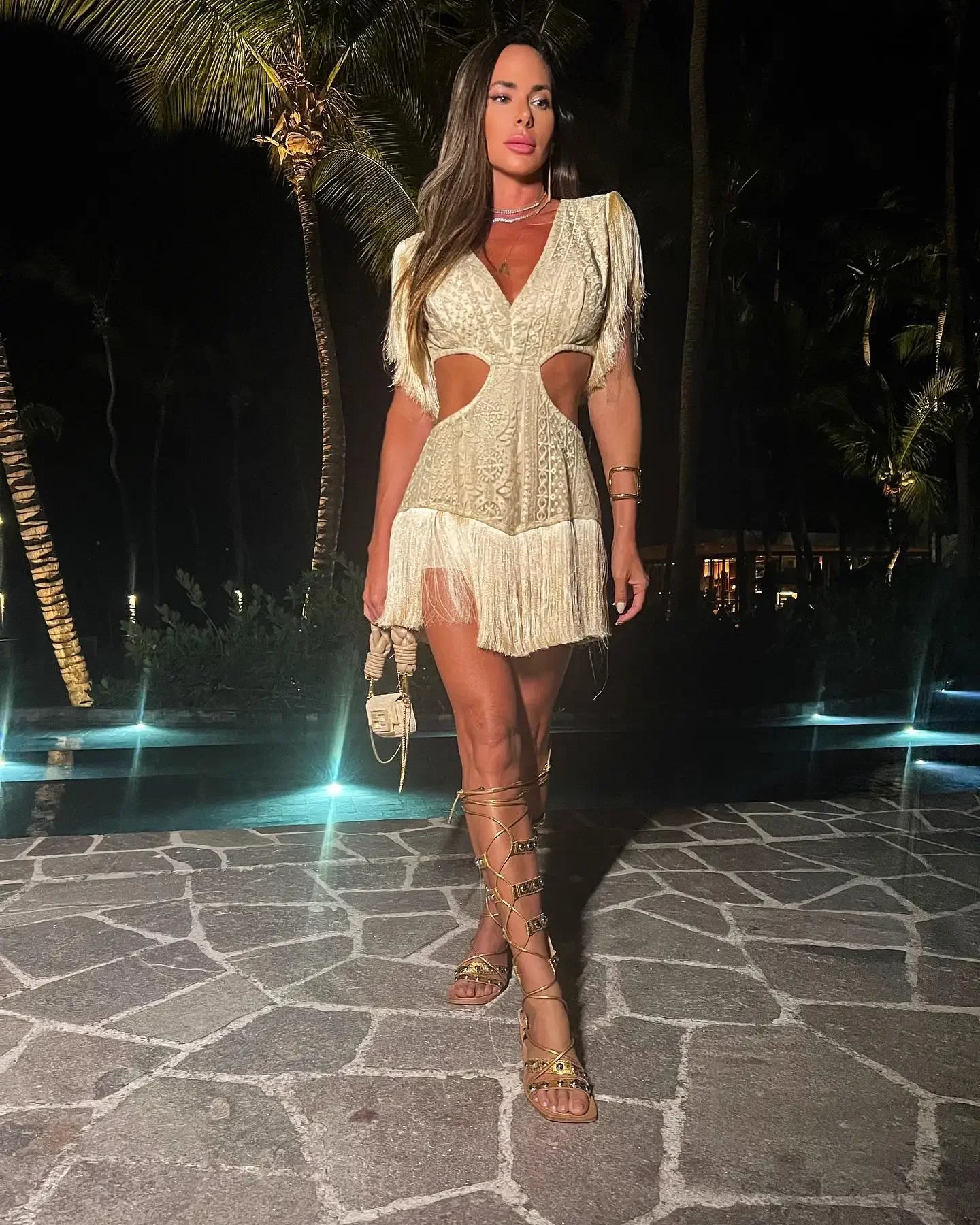 Fiji Mini Tassle Dress LUXLIFE BRANDS