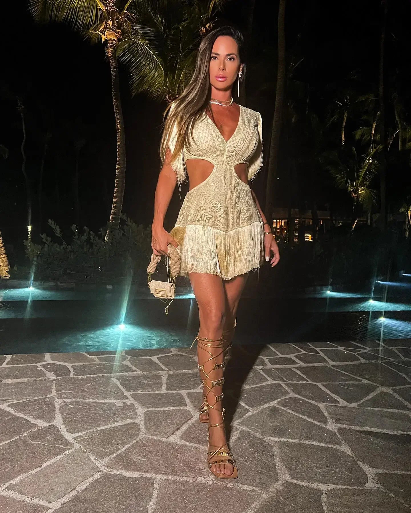 Fiji Mini Tassle Dress LUXLIFE BRANDS