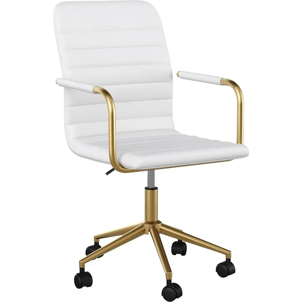 Chic Office Chair With Swivel Frame