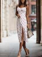 Market Sexy Slit Midi Dress Luxlife Brands