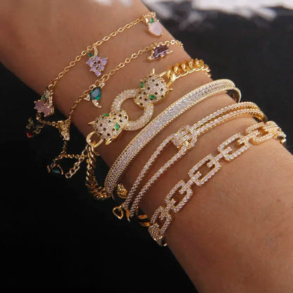 LUX Charm Bracelet 14K Gold - Create Your Look LUXLIFE BRANDS