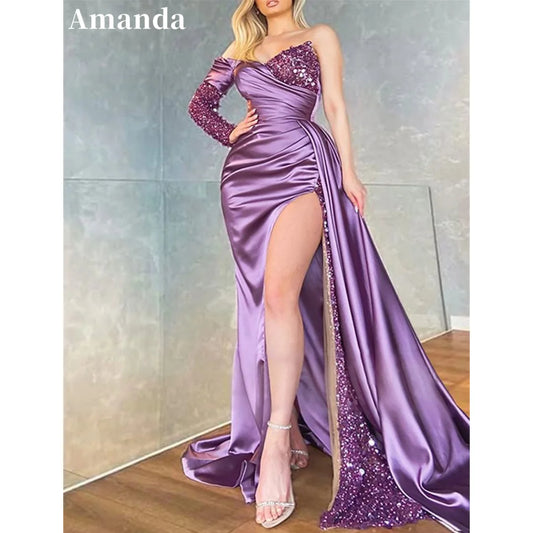 Satin Mermaid Prom Dress