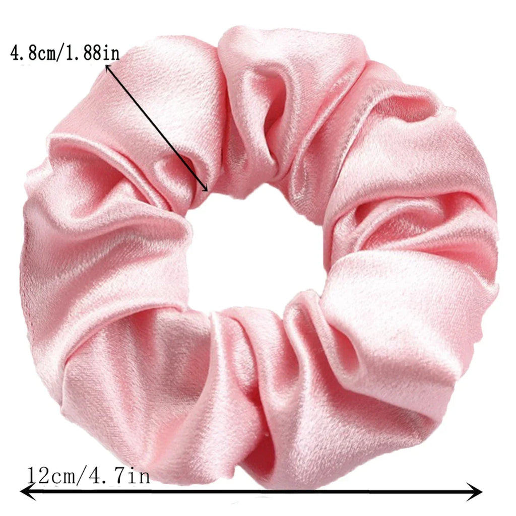 Women's Silky Satin Hair Scrunchies Set LUXLIFE BRANDS