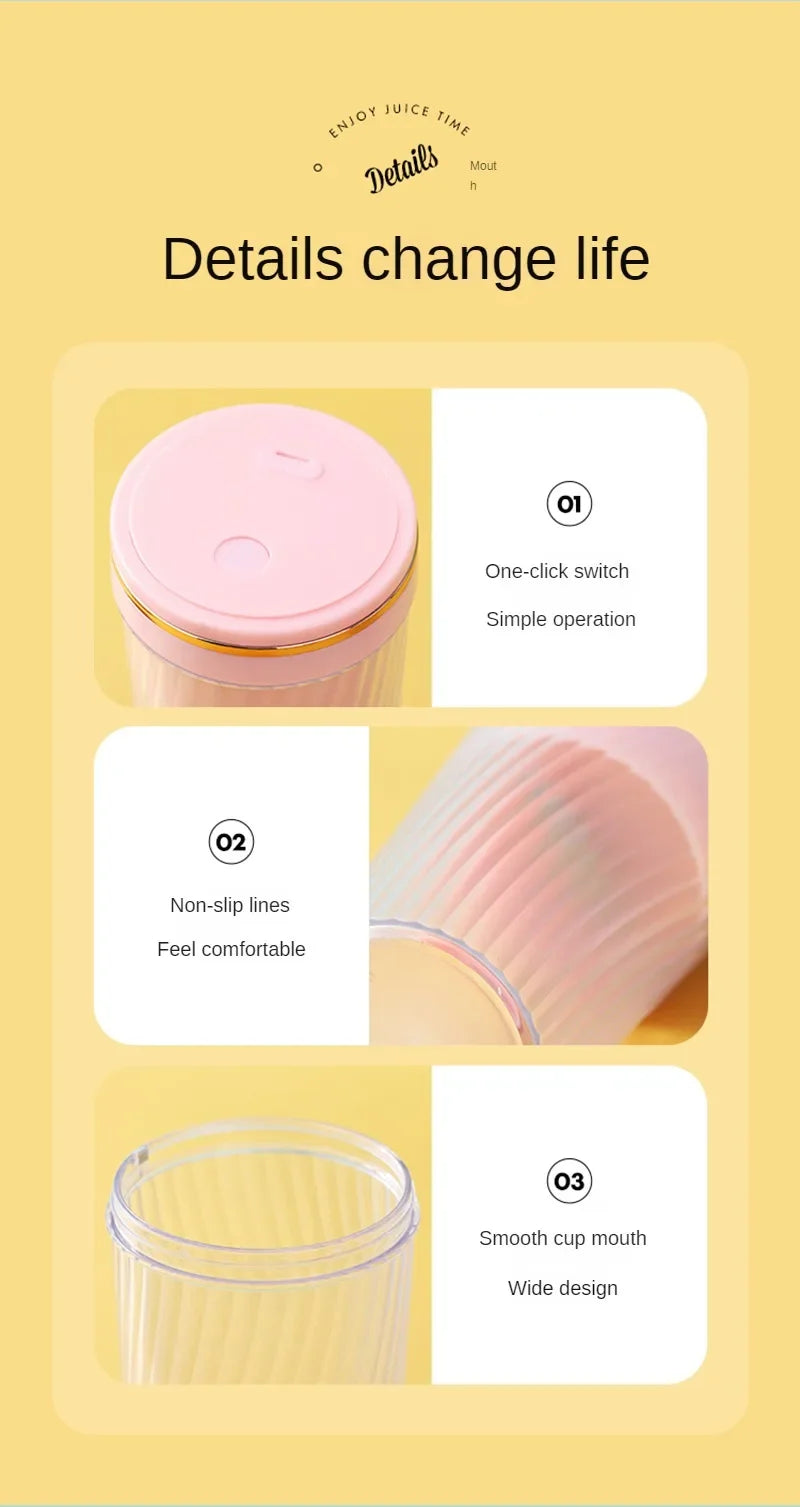 Tutti Fruity Travel Smoothie Blender With USB