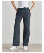 Alo Eup High Waist Wide Leg Dstring Pants Summer Casual Fitn Outdoor Sports Straight Leg Loose Fit Trousers Luxlife Brands