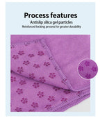 Yoga Mat Cover Towel Non-Slip Sweat Absorbent Solid Foldable Portable Pilates Exercise Sports Travel Fitness Blanket 183CM*63CM Luxlife Brands