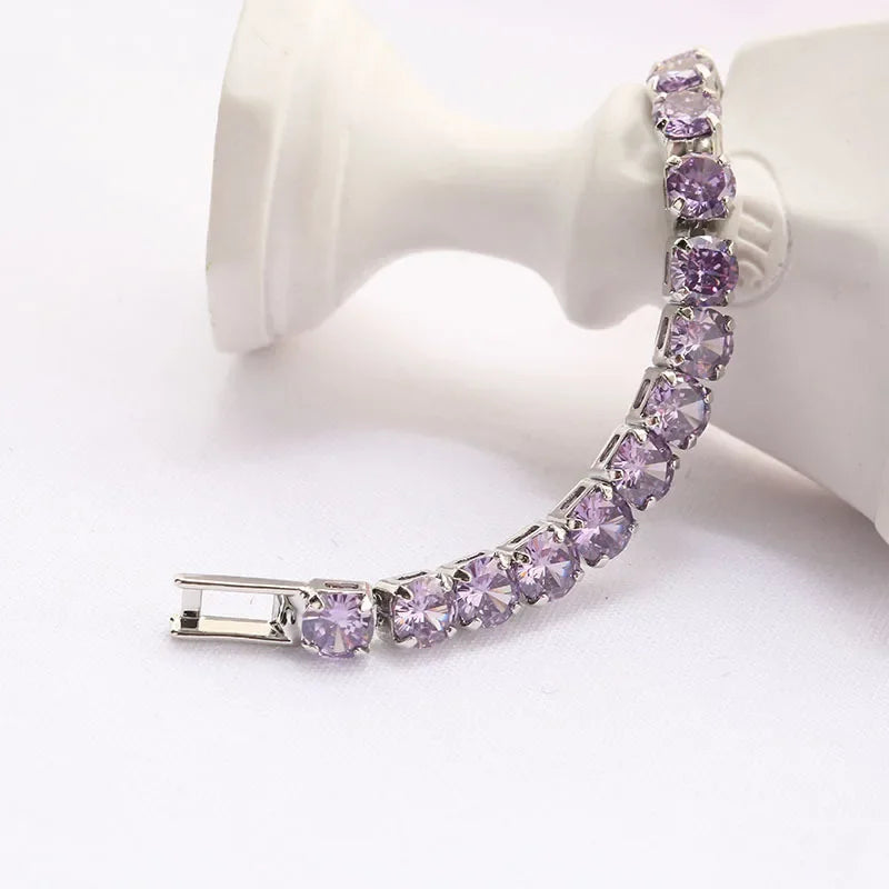 4mm Cubic Zirconia Tennis Bracelet Luxlife Brands